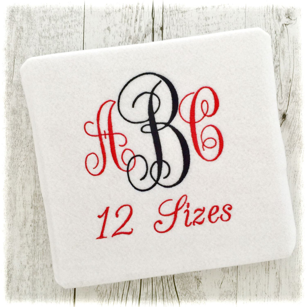 Interlocking V Rune Interlocking Vine Embroidery Fonts Monogram Fancy BX Designs - Vine ...