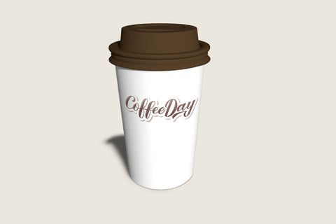 International Coffee Day calligraphy lettering Sublimation LaBelezoka 