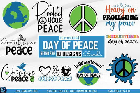 International Day of Peace SVG Bundle SVG DESIGNISTIC 