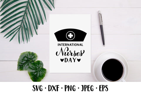 International Nurses Day hand lettered SVG. Gift for nurse SVG LaBelezoka 