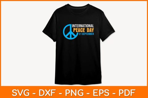 International Peace Day 21 September Svg Design SVG artprintfile 