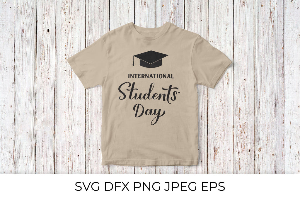 International Students Day calligraphy lettering - So Fontsy