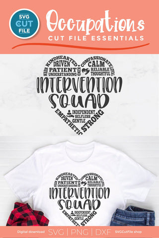 Intervention Squad Heart SVG SVG SVG Cut File 