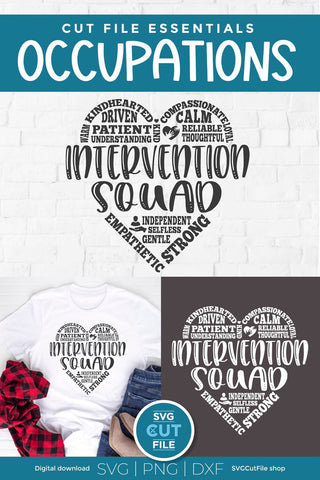 Intervention Squad Heart SVG SVG SVG Cut File 