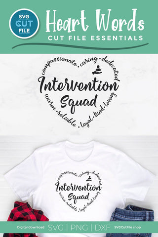 Intervention squad SVG - academic intervention specialist SVG SVG Cut File 