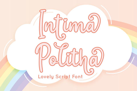 Intima Politha - Script Font Font Attype studio 