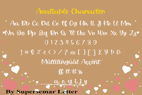 Intimatte Font Supersemar Letter 