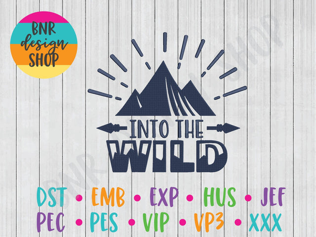 Into The Wild Machine Embroidery Design Embroidery/Applique BNRDesignShop 