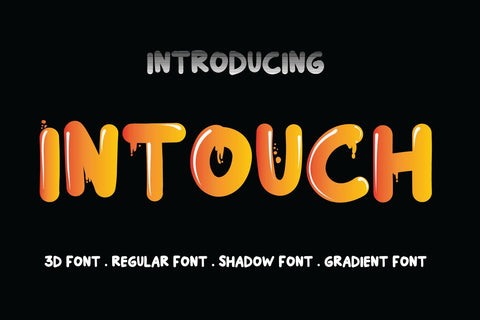 Intouch - 3D Display Font Font Yuby 