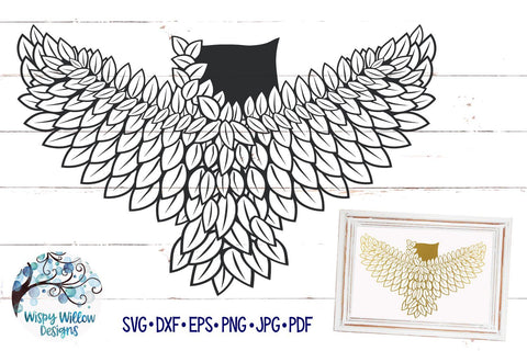 Intricate Owl SVG Cut File SVG Wispy Willow Designs 
