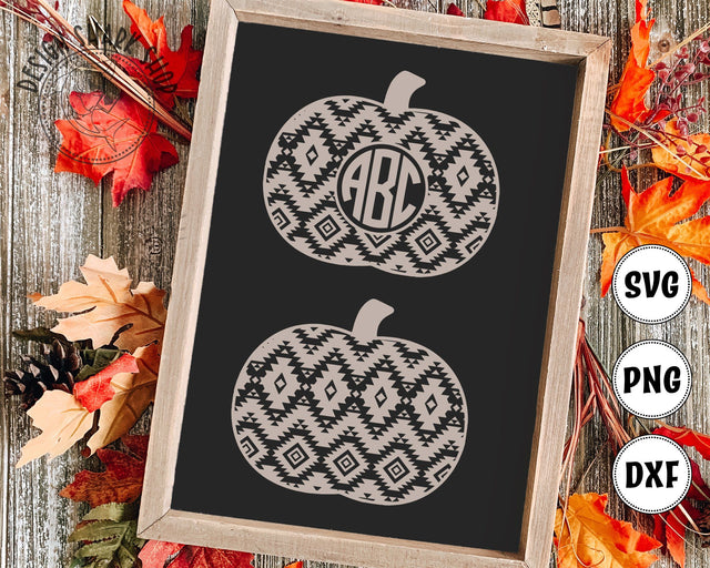 Intricate Pumpkins SVG Design Shark 