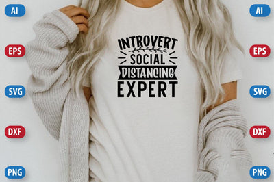 Introvert social distancing expert SVG SVGista 