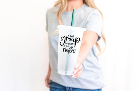 Introvert SVG - A Big Group Of People Is Called A Nope SVG Pickled Thistle Creative 