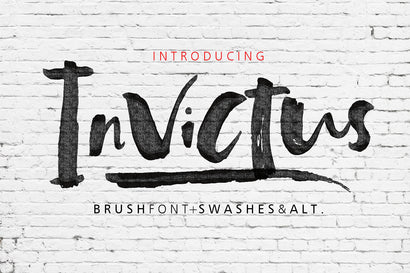Invictus Hand-Painted Font Font Fargun Studio 