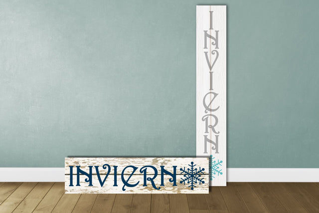 Invierno Winter Porch Sign SVG Risa Rocks It 