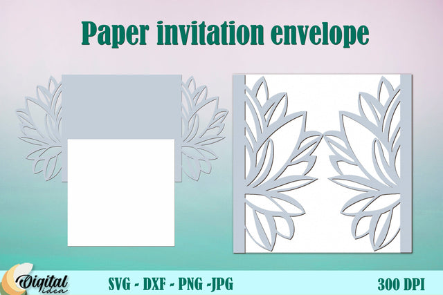 Invitation Envelope Paper. 3D Paper Gift. Paper Cut Invitation 3D Paper Evgenyia Guschina 