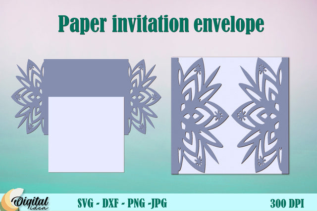 Invitation Envelope Paper. 3D Paper Gift. Paper Cut Invitation 3D Paper Evgenyia Guschina 