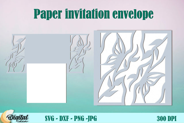 Invitation Envelope Paper. 3D Paper Gift. Paper Cut Invitation 3D Paper Evgenyia Guschina 