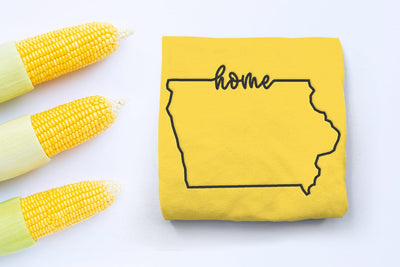 Iowa Home State Outline Embroidery Embroidery/Applique DESIGNS Designed by Geeks 