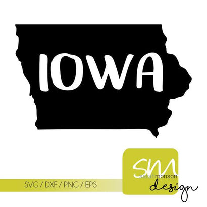 Iowa Home State SVG SM Designs 
