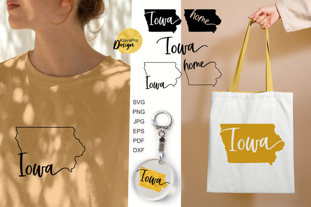 Iowa State SVG. Keychain and Door Porch sign Templates SVG Klava P 
