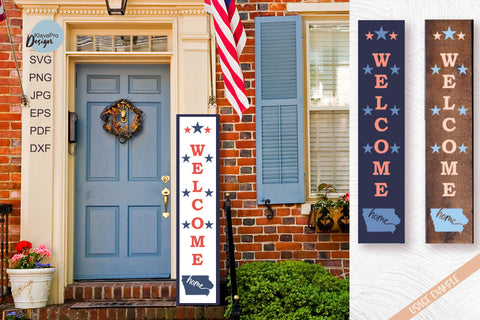 Iowa State SVG. Keychain and Door Porch sign Templates SVG Klava P 