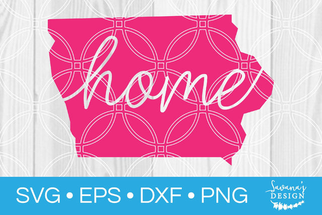 Iowa State with Home SVG SavanasDesign 