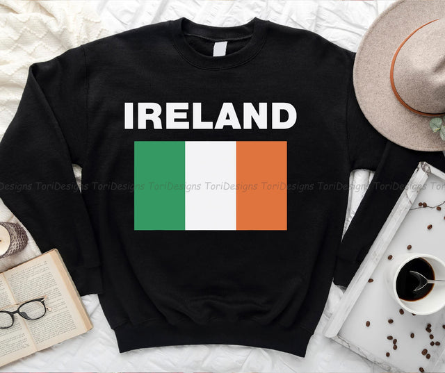 Ireland Irish Flag PNG, Retro St Patrick's Png, St patrick's day sublimation design download Sublimation ToriDesigns 