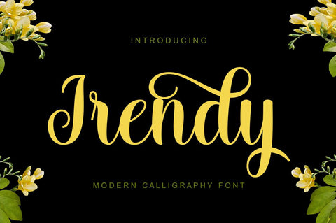 Irendy Font gatype 