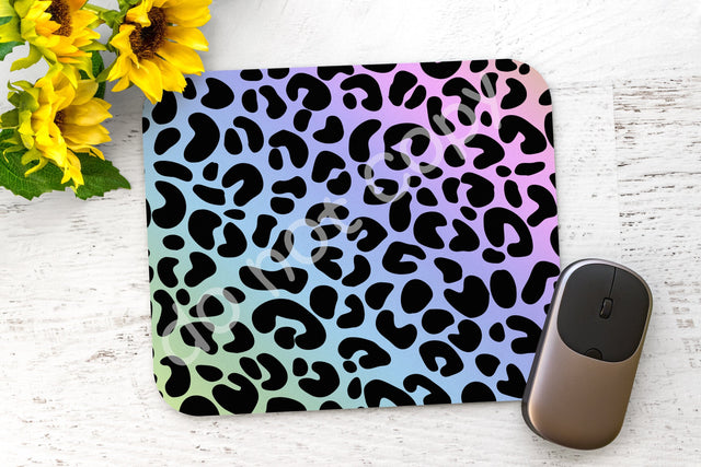 Iridescent Leopard Mouse Pad PNG, Sublimation Design,Flowers Design Mouse Pad,Mouse Pad Template,Custom Mouse Pad,Mouse Pad Sublimation PNG Sublimation ArtStudio 