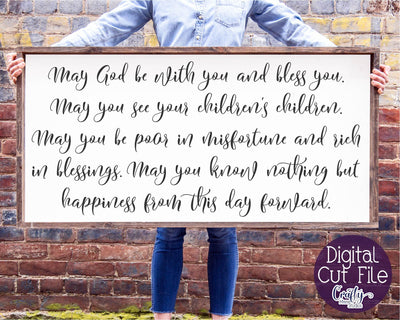 Irish Blessing, Christian Svg, Farmhouse, God Be With You SVG Crafty Mama Studios 