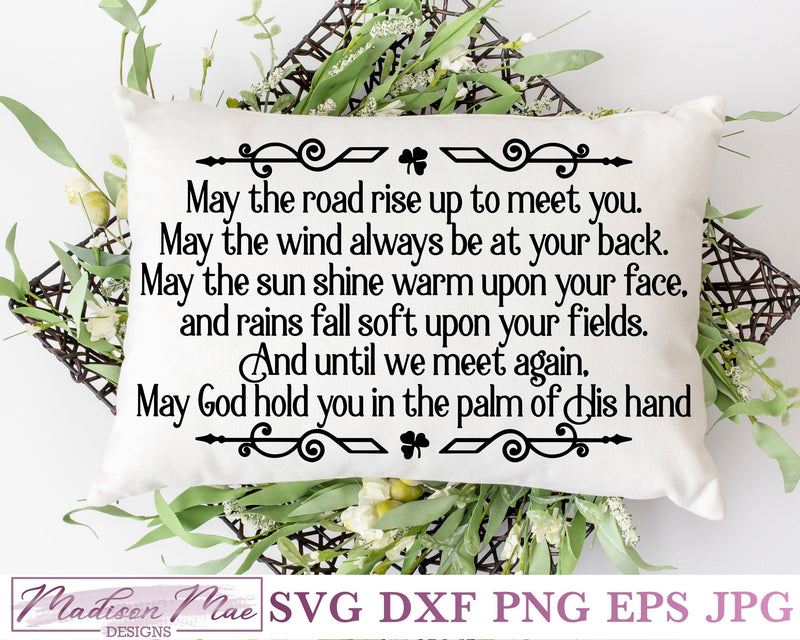 Irish Blessing, Saint Patrick's Day SVG, Christian SVG SVG Madison Mae Designs 