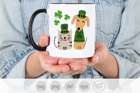 Irish Cat and Dog SVG, St Patricks Day Dog and Cat svg SVG Lynda M Metcalf 