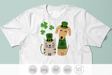 Irish Cat and Dog SVG, St Patricks Day Dog and Cat svg SVG Lynda M Metcalf 