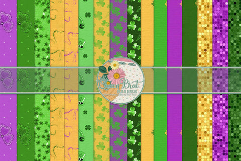 Irish Eyes A Smilin' Papers Digital Pattern QueenBrat Digital Designs 