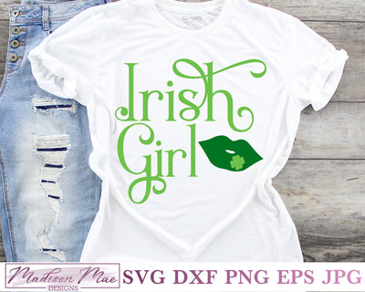 Irish Girl SVG, Saint Patrick's Day SVG SVG Madison Mae Designs 