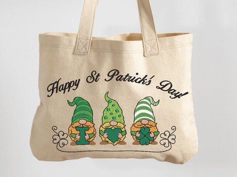 Irish Gnomes with Shamrock, St. Patrick Machine Embroidery Design Embroidery/Applique DESIGNS Canada Embroidery 