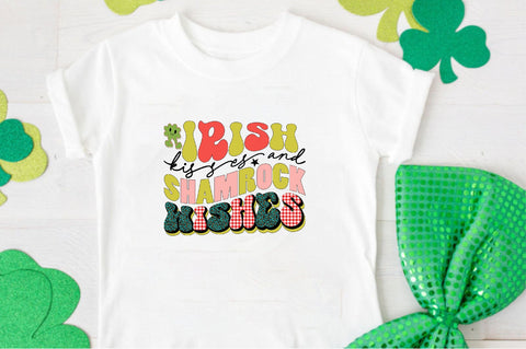 Irish Kisses and Shamrock Wishes Sublimation SVGArt 
