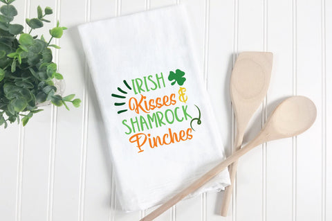 Irish Kisses & Shamrock Pinches SVG Cut File SVG Old Market 