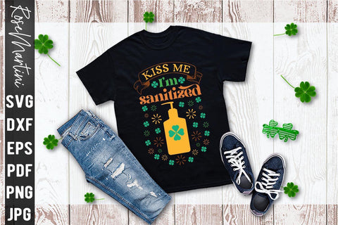 Irish Kisses Shamrock Wishes SVG file for cutting machines Cricut Silhouette SVG PNG Valentine's Day Quarantine SVG RoseMartiniDesigns 