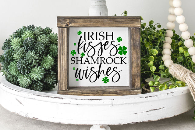 Irish Kisses Shamrock Wishes Svg, Png, Dxf | St Patrick's Day Design SVG RedFoxDesignsUS 