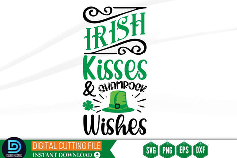 Irish kisses & Shamrock wishes SVG SVG DESIGNISTIC 