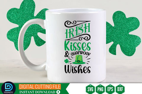 Irish kisses & Shamrock wishes SVG SVG DESIGNISTIC 