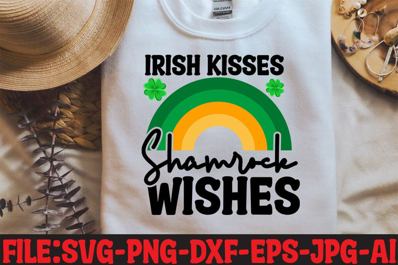 Irish Kisses Shamrock Wishes SVG SVG MStudio 