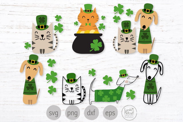 Irish Pets Svg Bundle, St Patrick's Day Pets Svg Bundle SVG Lynda M Metcalf 