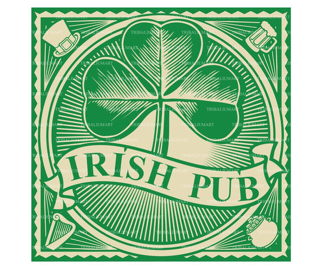Irish Pub sign SVG TribaliumArtSF 