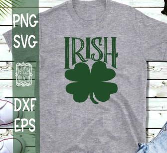 Irish - Shamrock - SVG PNG DXF EPS SVG On the Beach Boutique 