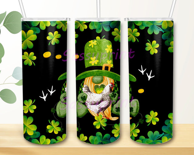 Irish Sublimation Tumbler Designs, St.Patrick's Day 20 oz Skinny Tumbler Design Sublimation, Instant Download Sublimation sassyprint 