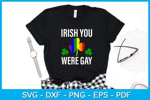 Irish You Were Gay Pride Month SVG PNG PDF Cut File SVG Creativedesigntee 