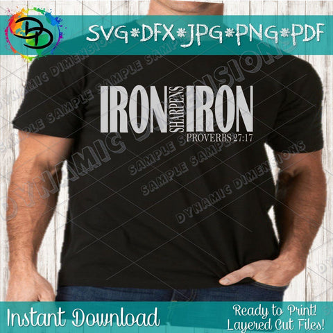 Iron Sharpens Iron SVG DynamicDimensionsDesign 